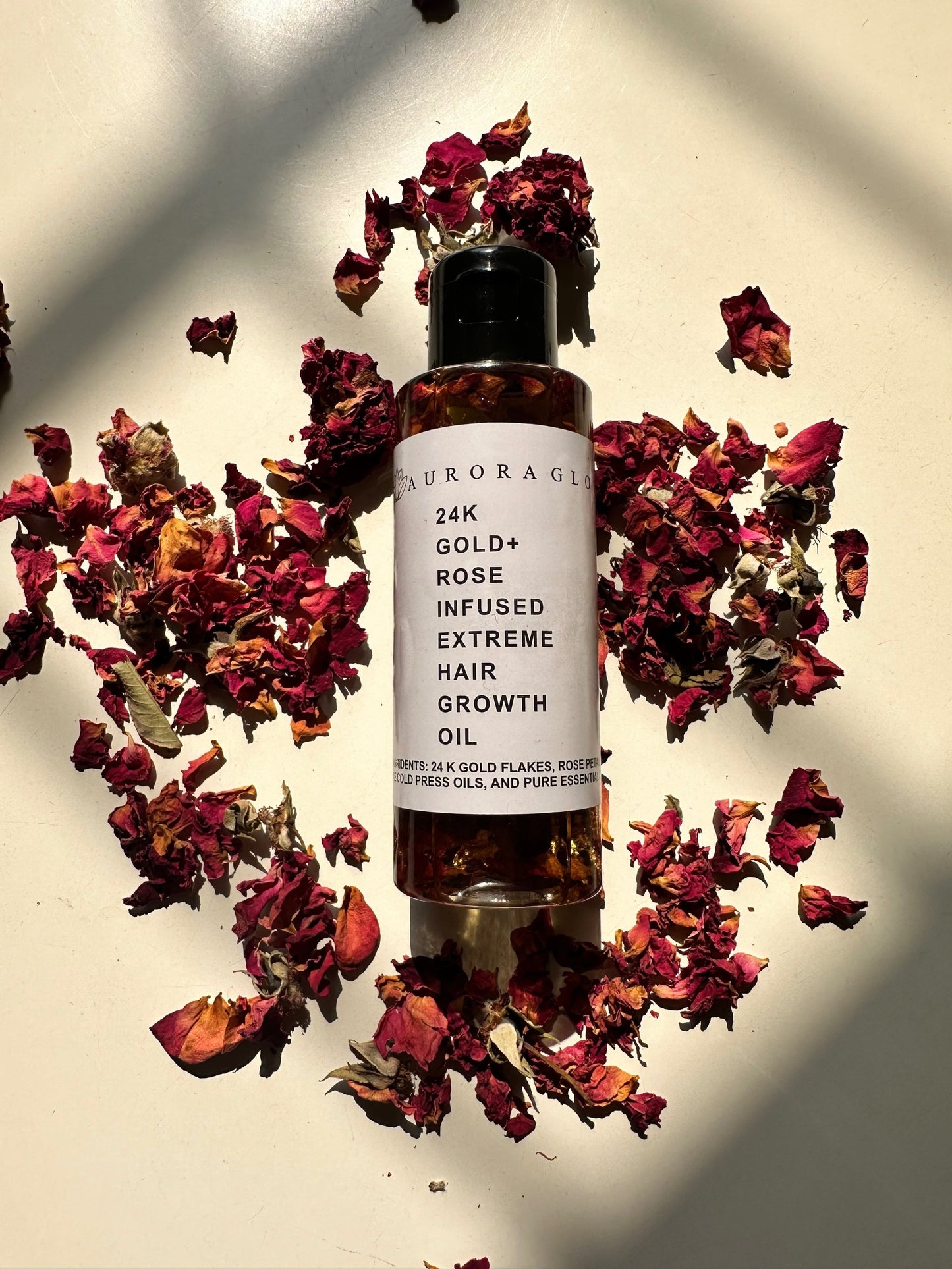 24K Gold + Rose Infused Hair Growth Oil 100ml